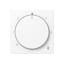 Jung A1749BFWWM Abdeckung für Thermostat, SCHNEEWEIß MATT